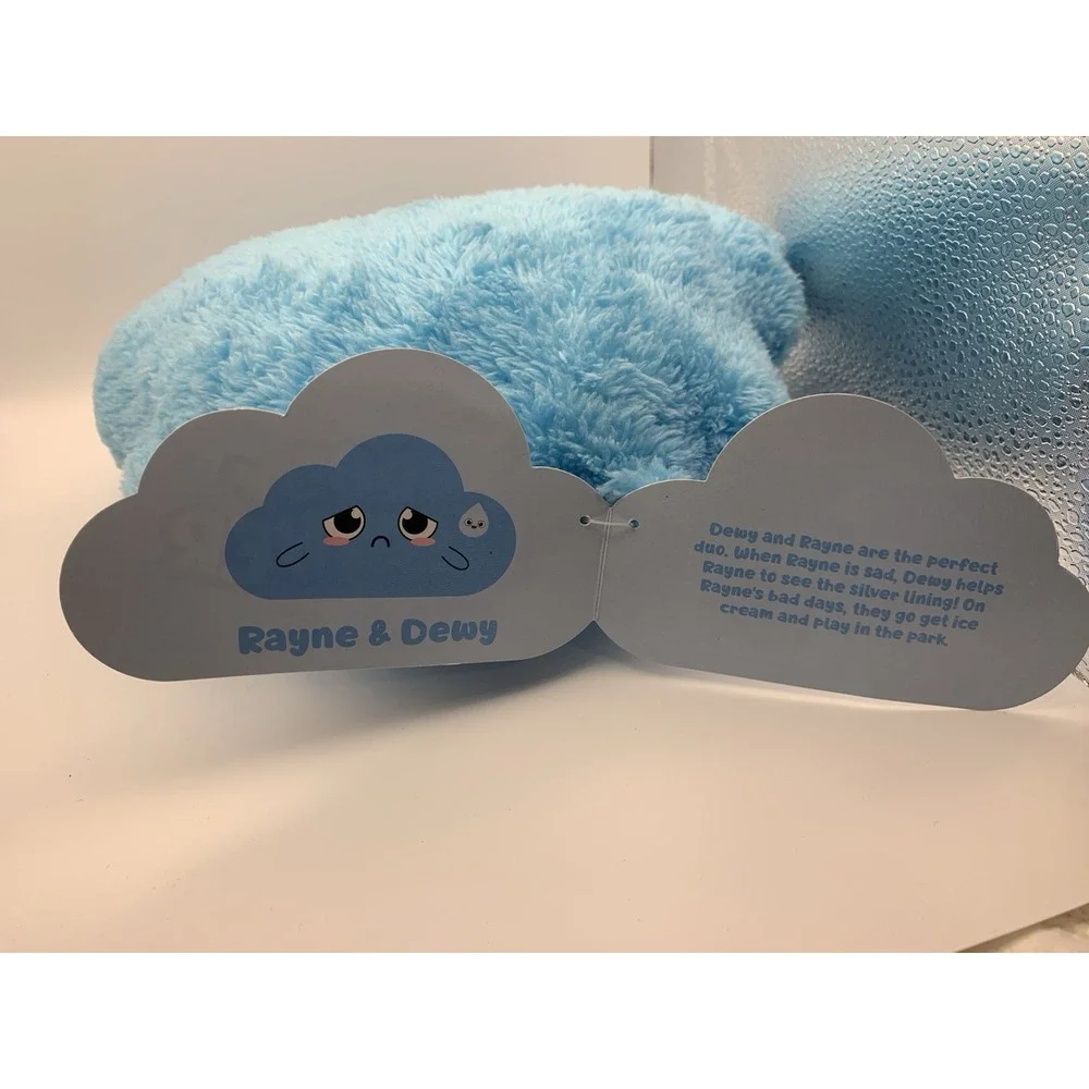 Moody Weather Emotion Cloud Rayne and Dewy Plush 9" NWT - Picture 4 of 5